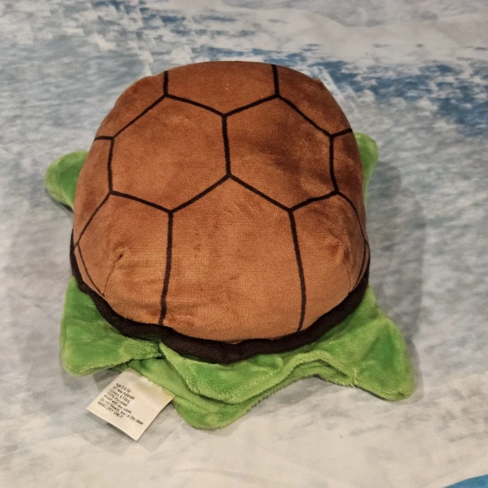 Turtle‎ Hand Puppet Plush Green Brown Interactive Kids Toy Animal Puppet READ